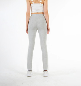 Leggings en coton taille haute personnalisés pour femmes, pantalons de yoga extensibles, collants souples pour le fitness, la gym, l'entraînement et les loisirs, OEM - Product Image 2