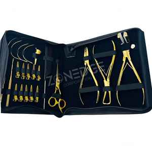 <b>Hair</b> Tools Kit for Students Gold Plated <b>Hair</b> Extension Tools kit for <b>Hair</b> <b>Care</b> & <b>Styling</b> A+ Quality Surgical Grade Custom Logo - Product Image 2