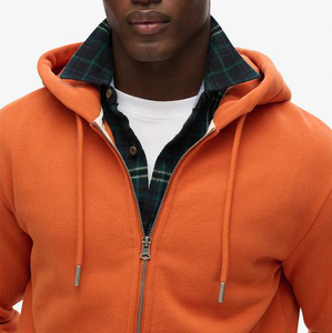 Sudadera con capucha para hombre de algodón 100% de peso pesado con logotipo personalizado en relieve y estampado de pantalla con bordado 3D sudaderas con capucha personalizadas - Product Image 2