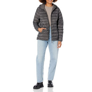 Veste matelassée élégante pour femme, imprimée, ultra-chaude, respirante, en toile, avec capuche, rembourrage en polyester, pour l'hiver froid - Product Image 4