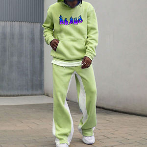 Custom Casual Maternity Tracksuit Manufacturer Zipper <b>Plain</b> <b>Hoodie</b> Drawstring Joggers Loose Lightweight 100% Cotton Streetwear - Product Image 1