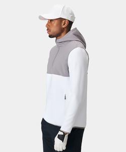 Épaule tombante sans corde personnalisée épaisse peignée 500 Gsm poids lourd Boxy Fit recadrée bleu marine délavé Vintage Distressed Hoodie - Product Image 5