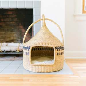 Bolsa de transporte tejida para perros, cesta transportadora de gatos para el hogar, las camas de dormir más baratas para animales - Product Image 5