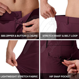 Dernier design, service OEM, pantalon de golf personnalisable en Spandex/Polyester, confortable, qualité supérieure, pour hommes, sports de plein air, respirant - Product Image 5