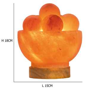 Artisanat de haute qualité rose himalayen rock Design lampe à sel écologique Style bouddhiste sculpté coquille feu bol décoration de la maison - Product Image 3