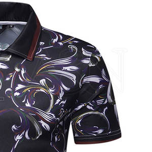 เสื้อโปโลชายพิมพ์ลายซับลิเมชันบริการ OEM ออกแบบโลโก้ของคุณเอง - Product Image 6