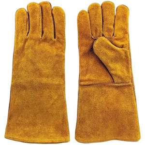 Gants en cuir de soudage TIG de qualité supérieure résistants à la chaleur, légers, meilleurs matériaux naturels pour la conception de logos, gants en cuir de vachette - Product Image 2