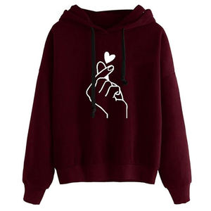 Sudaderas con capucha de algodón 100% de peso pesado para mujer, estampado personalizado, transpirable, de secado rápido, ecológico, informal, ropa de invierno, tela de punto - Product Image 3