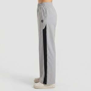 Endurance <b>Light</b> Grey <b>Trousers</b> Oversized Breathable Oxford Fabric High Waist Wide Leg Casual Style for Spring Season - Product Image 1