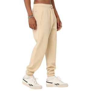 Pantalon de survêtement long 100% coton à cordon de serrage pour hommes, couleur unie, motif de jogging, pantalon Streetwear léger - Product Image 5