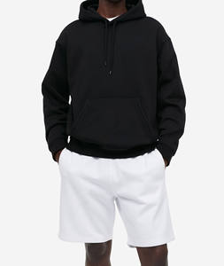 Pull-over personnalisé d'automne Offre Spéciale Broderie teinte unie Coupe ample à manches longues avec sweats à capuche zippés de style longue longueur - Product Image 1