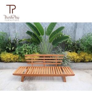 Moderno y Duradero Banco Cama de Madera Maciza de Acacia, Muebles de Exterior Cómodos de la Fábrica Thinh Phu para Patio, Parque, Centro Comercial, Hotel - Product Image 2