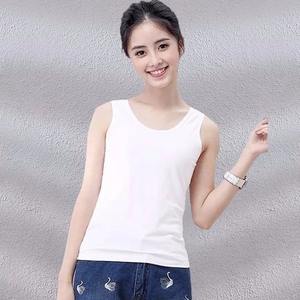 Casual Plain Women's Singlets Premium Customize <b>100</b>% Cotton Quick Dry Women's Shirt Wholesale Summer Breathable Tank Top - Product Image 1