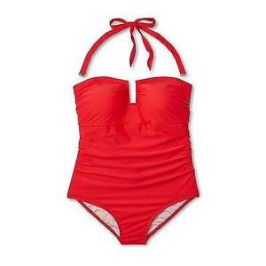 Costume da bagno intero Kona Sol da donna, taglia 17, a copertura totale, rosso, per gare di nuoto - Product Image 2