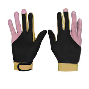Gants de billard professionnels, respirants, en polyester extensible, fermeture à boucle et crochet, pour joueurs de billard, marque personnalisée - Product Image 3