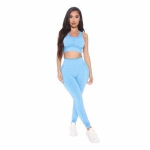Dernier modèle Ensemble de vêtements de yoga pour femmes Respirant Imperméable 100% Polyester Vêtements de fitness de haute qualité pour gymnases - Product Image 2