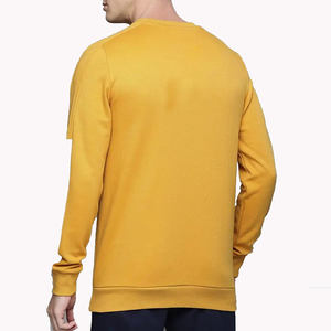 Venta al por mayor 2023 calidad superior logotipo personalizado cuello redondo sudadera de invierno hombres colores sólidos manga larga polar poliéster/algodón - Product Image 2