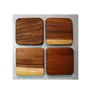 Latest Design ELEGANT DESIGNS <b>Square</b> Wooden Coaster with Holder Superior Quality Eco-Friendly Acceptable Price in India - Product Image 5