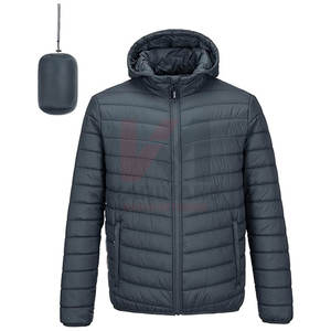 Veste d'hiver à capuche pour hommes de haute qualité manteau isolé compressible léger automne printemps hiver approvisionnement en vrac OEM direct de l'usine - Product Image 1