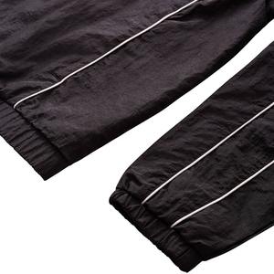 Veste et pantalon de survêtement surdimensionnés en nylon/acrylique respirant, personnalisés, avec fermeture éclair, réfléchissants, imperméables, coupe-vent, streetwear uni - Product Image 3