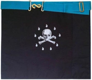 Tablier de maître maçon brodé, luxe, aimant, à coudre, personnalisable, blanc et turquoise, cuir importé, qualité supérieure - Product Image 3