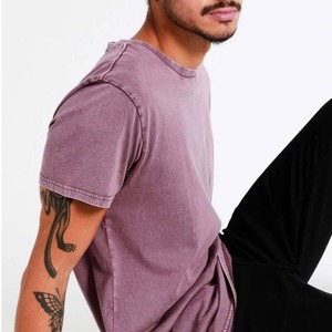 Fabricantes al por mayor de ropa suelta 100 algodón camiseta de gran tamaño de manga corta lavado ácido camisetas con DTG personalizado - Product Image 6