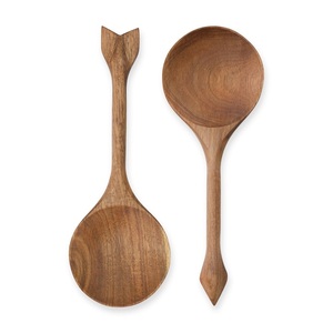 Multifunction Wooden Enamel Salad Server Set Elegant Home Restaurant Tableware Decoration <b>Flatware</b> for Weddings - Product Image 2