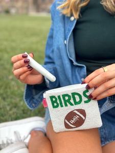 High Sell-Through Sports Handmade Beaded Nylon Customized Color Fashion Game Day Keychain Coin <b>Purse</b> Zipper Closure Promotional - Product Image 3