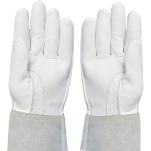 Haute qualité peau de chèvre mousse doigt complet fendu gants de sécurité en peau de vache résistance anti-coupure gants de soudage pour soudeurs Anti-chaleur - Product Image 3