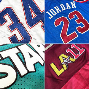 Maillots de <span class=keywords><strong>basket</strong></span>-ball vintage personnalisés imprimés grande taille <span class=keywords><strong>All</strong></span>-<span class=keywords><strong>Star</strong></span> 1996 2003, numéros cousus en maille courte, respirants, pour hommes - Product Image 2