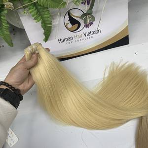 Chaud meilleure qualité 100% brut vierge naturel soyeux lisse vietnamien cheveux naturel droit couleur trame Extension de cheveux - Product Image 6