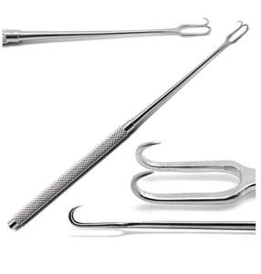 Gancho de doble piel Joseph, Retractor Quirúrgico Manual de 2 puntas, instrumento de Dermatología de acero inoxidable para cirugía menor de plástico - Product Image 4