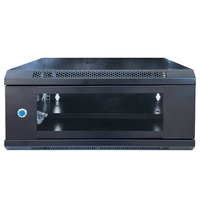 Armoire de serveur de centre de données sur pied de 19 pouces, 4U, en acier SPCC, armoire réseau pour équipement informatique en stock