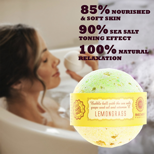 Bomba de Baño de Hierba Limón, Producto de Baño de Lujo de Primera Calidad, Fabricación en la UE, Proveedor de Letonia, Marca Privada, Pedidos al por Mayor - Product Image 3