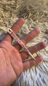 Aguja de Bordar de Cuerno de Búfalo, Aguja de Bordar Puntiaguda para Lana y Hilo, Accesorio de Costura Duradero para Tufting y Costura - Product Image 4