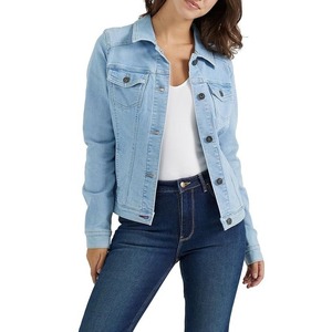 เสื้อโค้ทผ้ายีนส์ซักได้ติดกระดุมเสื้อแจ็กเก็ตลำลองสีชมพูสำหรับสตรีขนาดพอดีตัวสินค้าใหม่2025 - Product Image 2