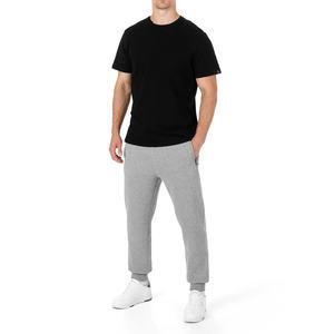Pantalon de survêtement doublé de molleton doux décontracté pour hommes de qualité supérieure avec ceinture à cordon et poignets côtelés pour toutes les saisons. - Product Image 3
