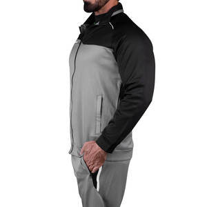 Ensemble de survêtement décontracté pour homme en deux pièces, pantalon de survêtement et sweat-shirt, 100% coton, coupe-vent, respirant, léger, service OEM - Product Image 4