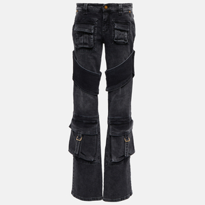 กางเกงยีนส์ขาสั้นเอวสูงสำหรับผู้หญิงกางเกงลำลองทรงหลวมขนาดใหญ่พิเศษแฟชั่นสไตล์ยุโรปออกแบบได้ตามต้องการ - Product Image 4