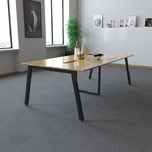 Modern Minimalist 240x120 Steel Leg Conference <b>Table</b> for Hotel/<b>Office</b>/Dining Wood/MDF HBAT012 - Product Image 5
