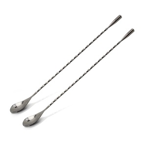 Stainless Steel <b>Bar</b> Spoon Long Handle For <b>Bar</b> Ware Accessories Cocktail Stirrer Milk Tea Or Coffee <b>Bar</b> Metal Spoon Factory Price - Product Image 1