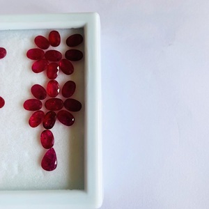 Belles boucles d'oreilles rubis paire avec luxe et style exclusif pierre naturelle avec qualité AAA et lustre sans aucun traitement - Product Image 5