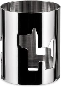 Rond de serviette en argent de luxe avec acier inoxydable avec chien en acier pour les fêtes de mariage nouvel an - Product Image 4