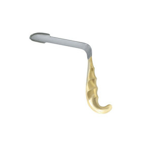 Rétracteur chirurgical pour chirurgie mammaire, 36 mm, dents spatulées, manche en acier inoxydable plaqué or, certifié CE, instrument chirurgical manuel - Product Image 2