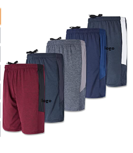 Pantalones Cortos Deportivos para Hombre, Secado Rápido, Resistentes al Sudor, 90% Poliéster, 10% Elastano, Importados, Cierre con Cordón - Product Image 1
