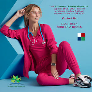 Uniformes médicos personalizados de hospital, OEM, fabricante de Bangladesh, ropa de médico y enfermera, exportador de uniformes de clínica unisex para el cuidado de la salud - Product Image 6
