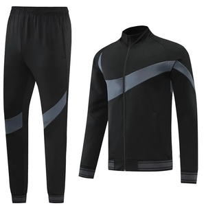 Ensemble de jogging décontracté pour homme, deux pièces, imprimé uni, confortable, respirant, poids moyen, 100% coton, pour la salle de sport, l'entraînement et les sports - Product Image 6