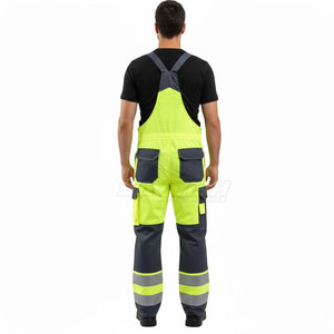 Salopette de sécurité à taille élastique, utilisation confortable, salopette de sécurité haute visibilité, en vente en ligne - Product Image 2