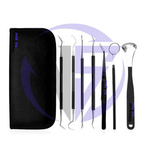 Instrumentos Dentales Ultrasónicos Profesionales Wenquar, 7 Piezas de Acero Inoxidable Duradero con Estuche con Cremallera de Fácil Mantenimiento - Product Image 2