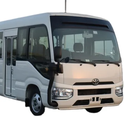 Toptan ucuz fiyat 2022 LHD yeni kullanılan Toyota Coaster otobüs 30 koltuklar dizel motor iyi nakliye hizmeti için hazır gemi